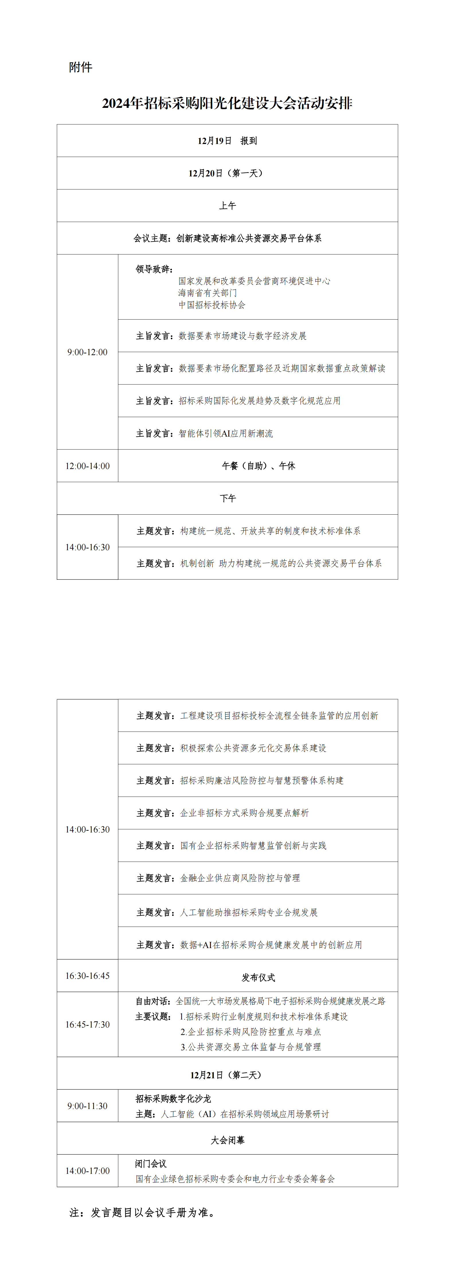 關(guān)于召開(kāi)2024年招標(biāo)采購(gòu)陽(yáng)光化建設(shè)大會(huì)的通知